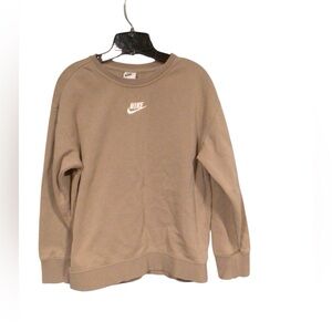 Nike brown Sportswear Club Fleece crewneck sweatshirt kids size XL